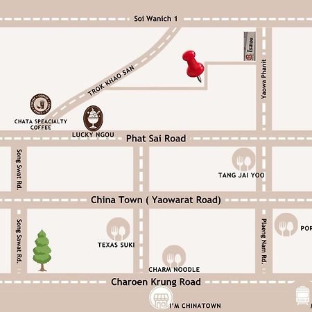 Апартаменты The Character Yaowarat V เดอะ คาแรคเตอร์ เยาวราช 3 Бангкок Экстерьер фото
